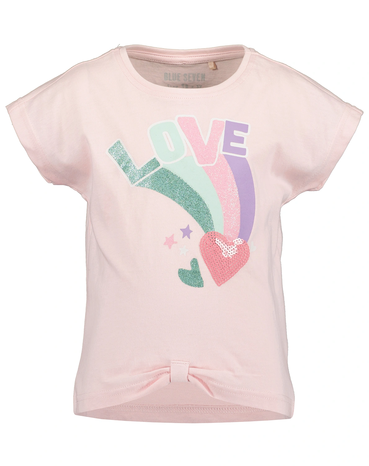 T-Shirt LOVE in pastellrosa
