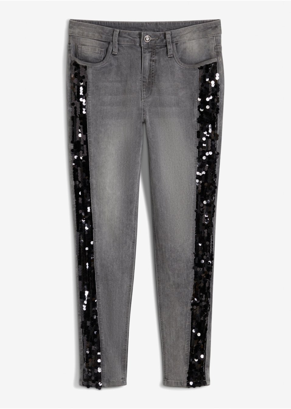 Jean skinny à paillettes