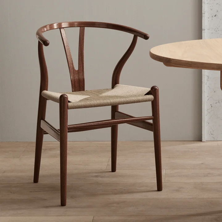 Carl Hansen - CH24 Wishbone Chair, Eiche geseift / Naturgeflecht
