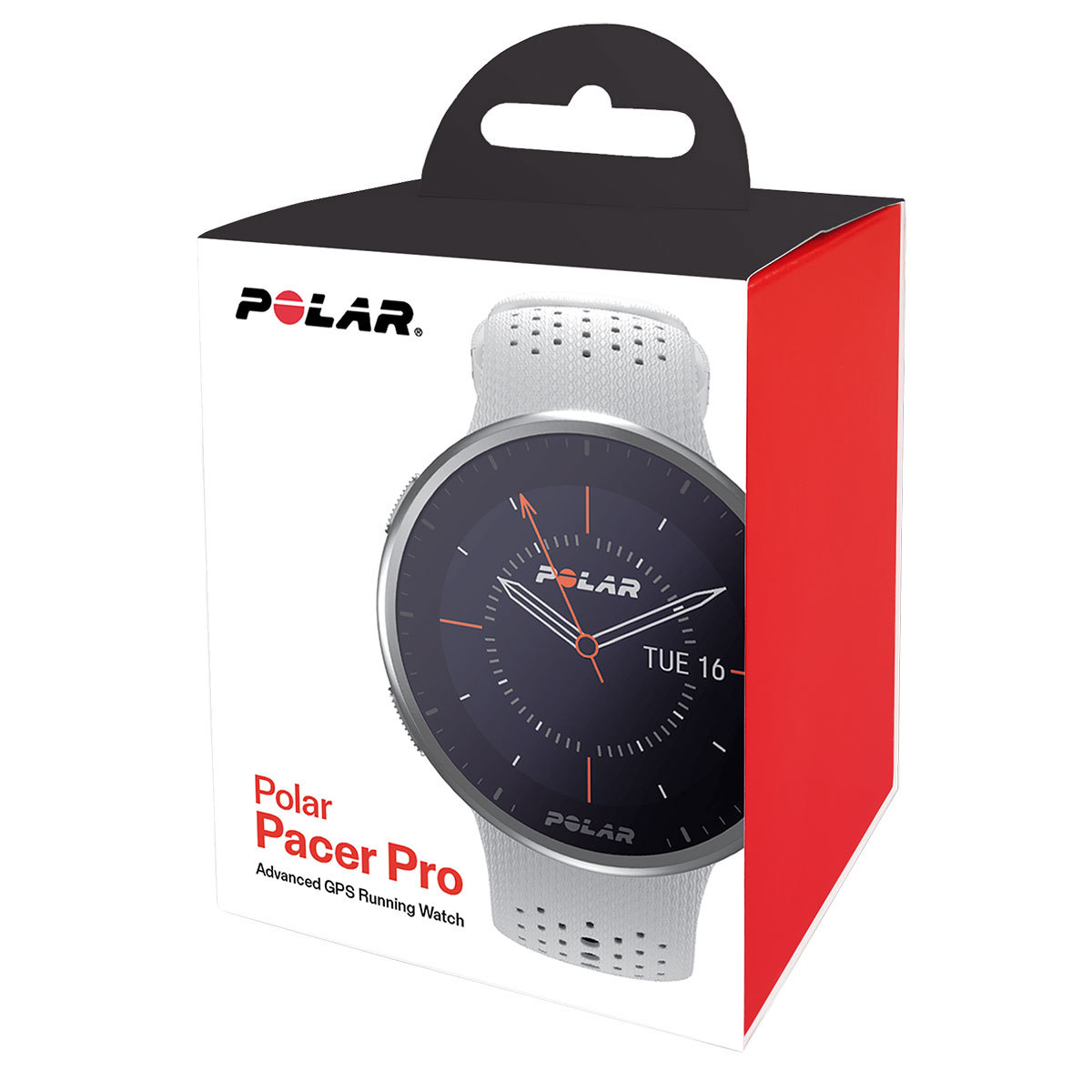 Polar Pacer Pro Sporthorloge Wit/Rood S-L
