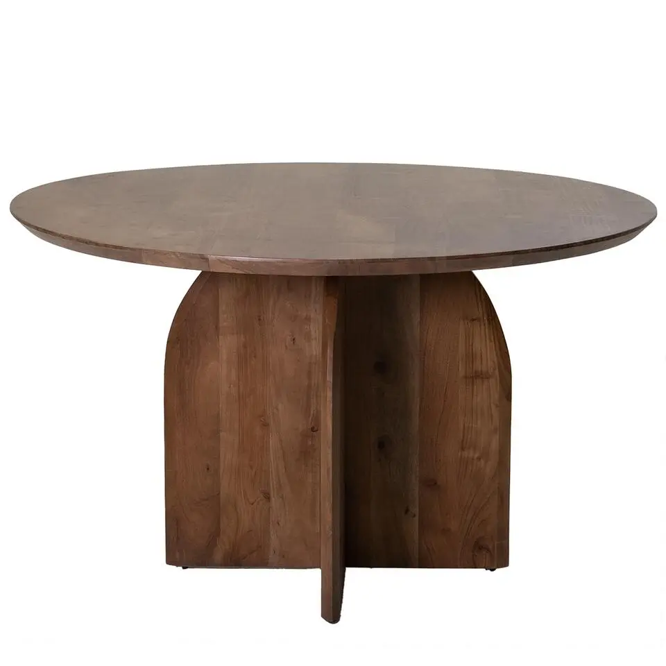 Eettafel Rond Ø130cm - Bruin Acaciahout - Danae