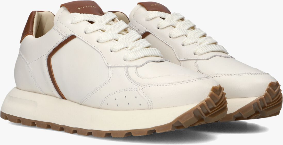 witte nubikk lage sneakers rose nomad
