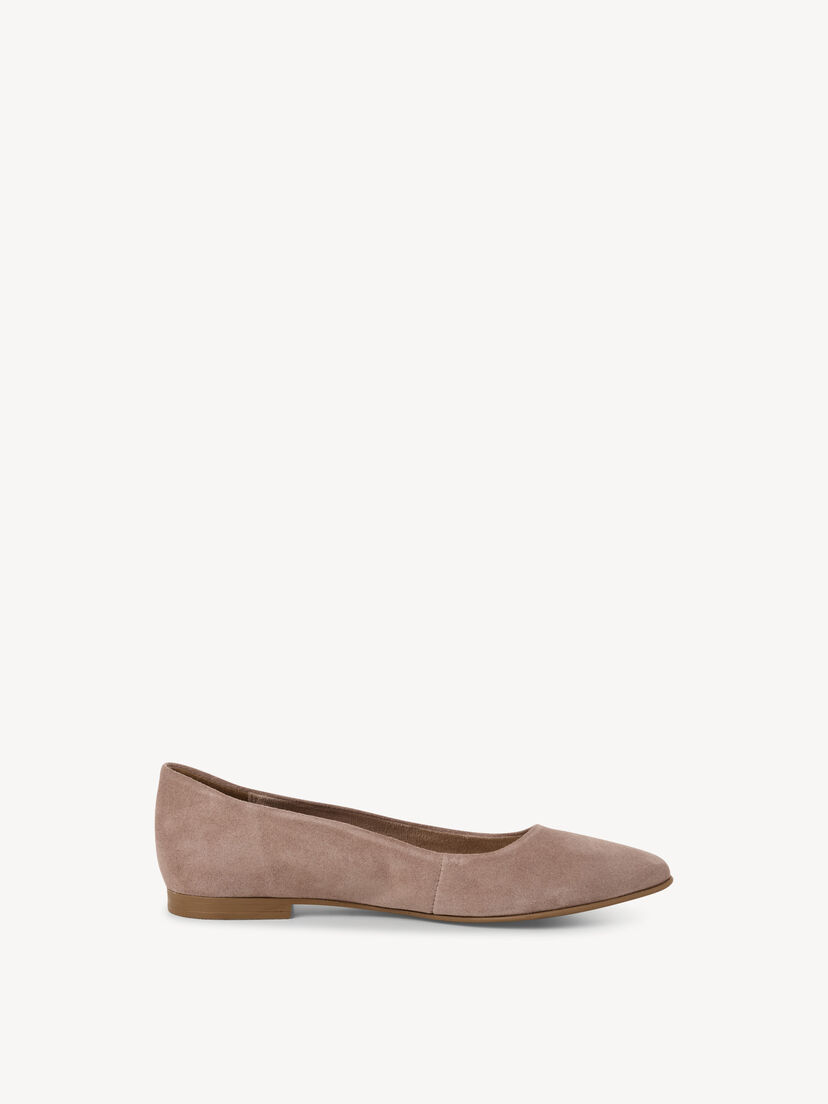 Leren Ballerina - beige