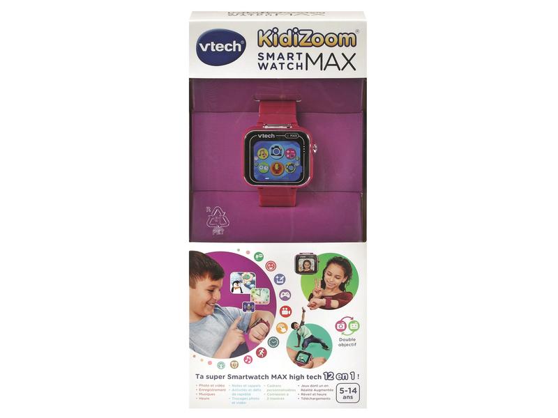 Vtech KidiZoom Smartwatch MAX framboise -FR- Kinder-Smartwatch