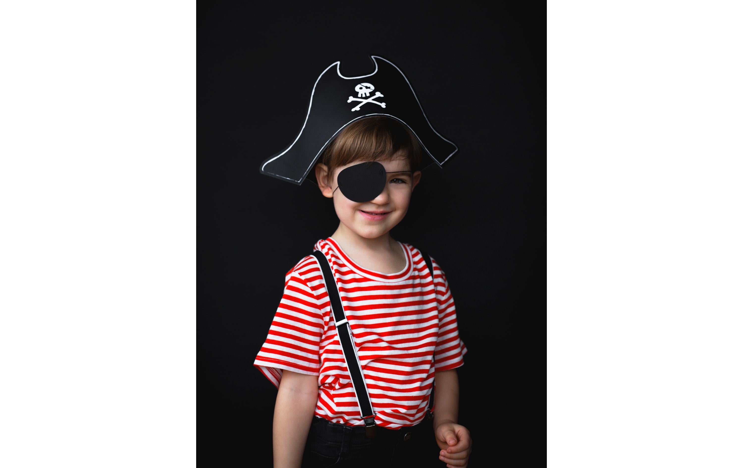 Partyaccessoire PiratPiratenhut mit Augenklappe