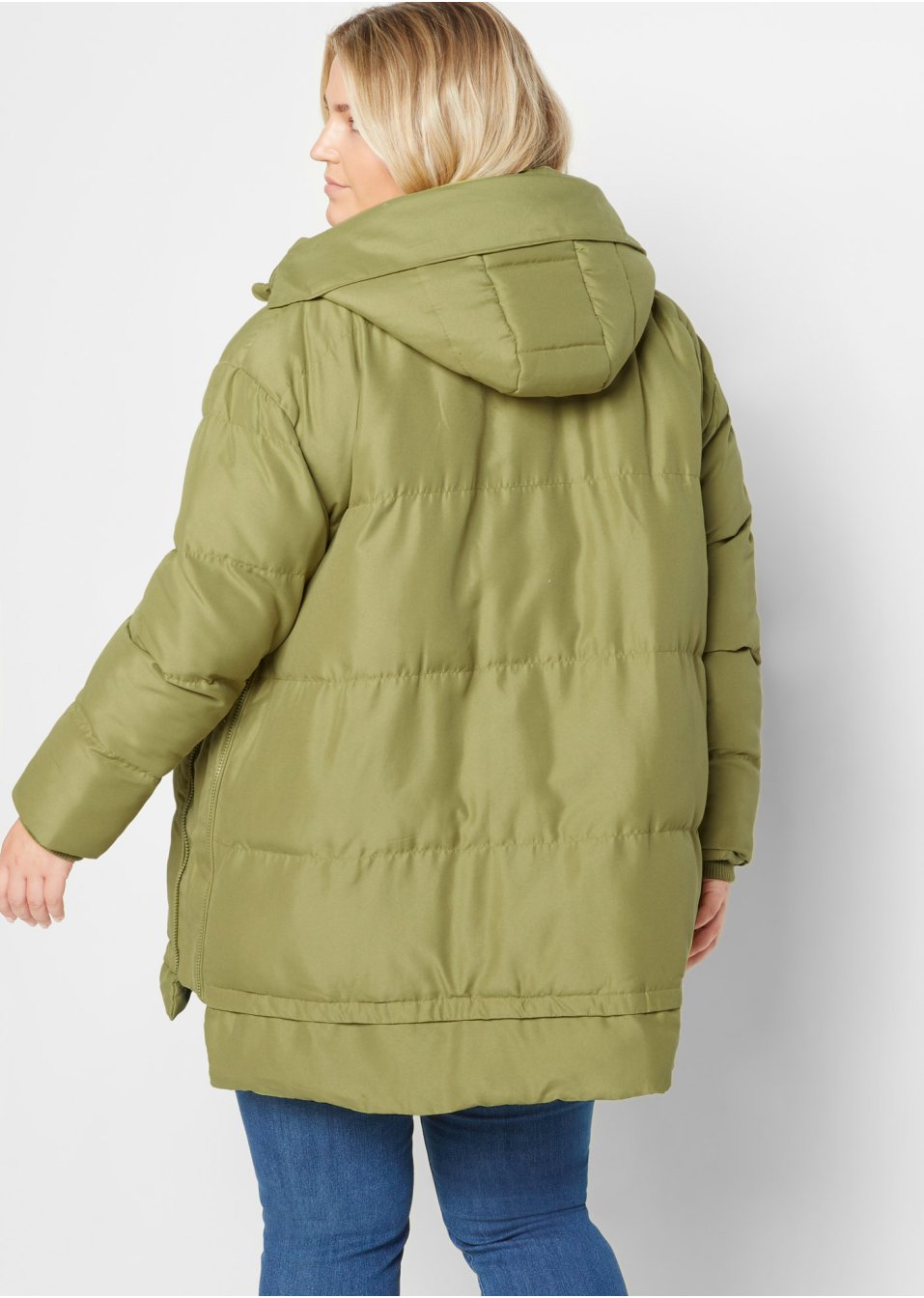 Veste d'hiver de grossesse avec capuche en polyester recyclé avec fonction portage
