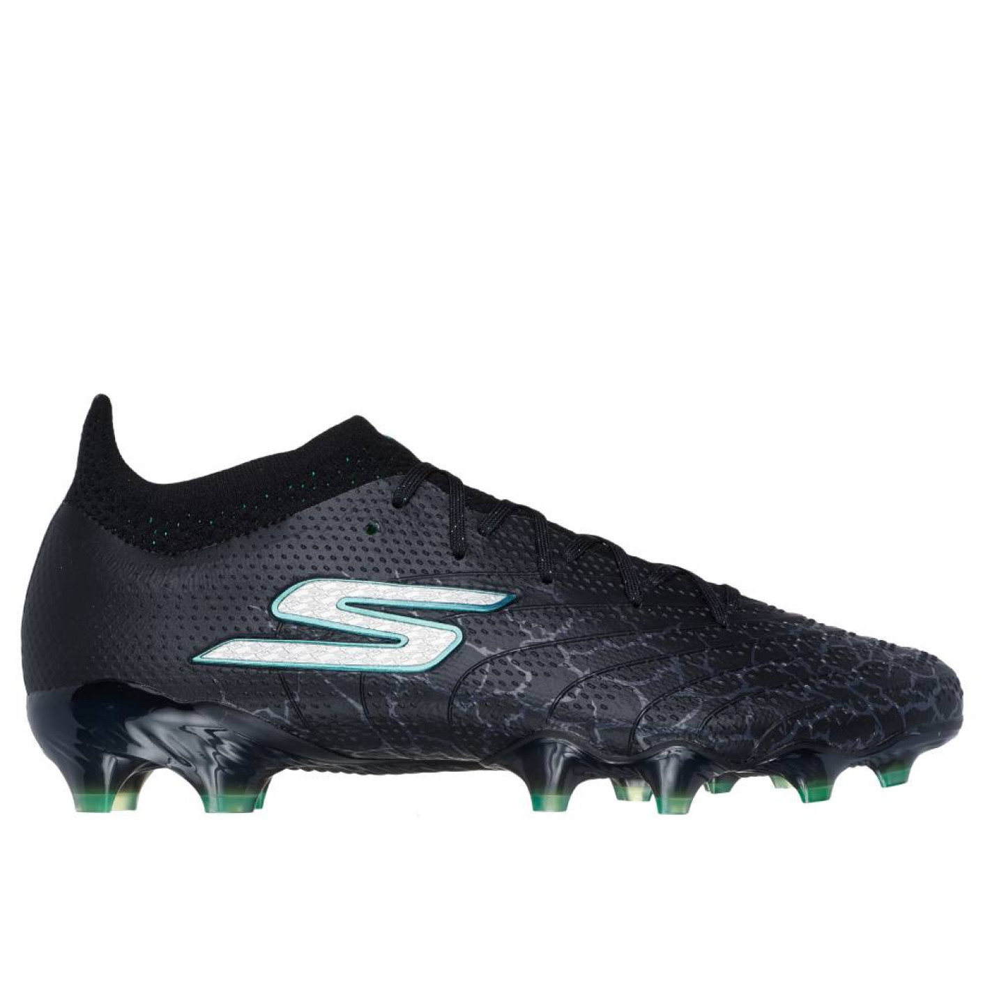 Skechers SKX_1.5 Elite Gras Voetbalschoenen (FG) Zwart Zilver