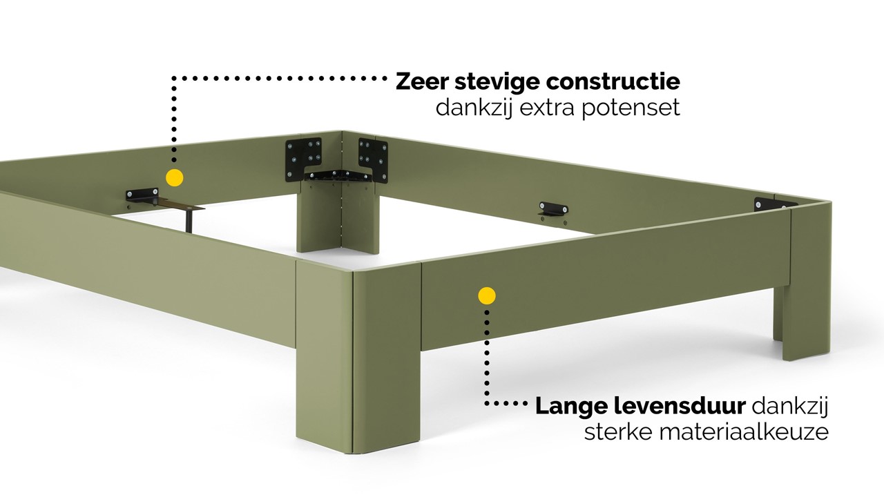Bed Fresh rietgroen