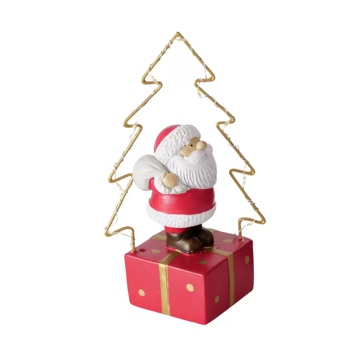 Weihnachtsmann mit LED Clausi Rot