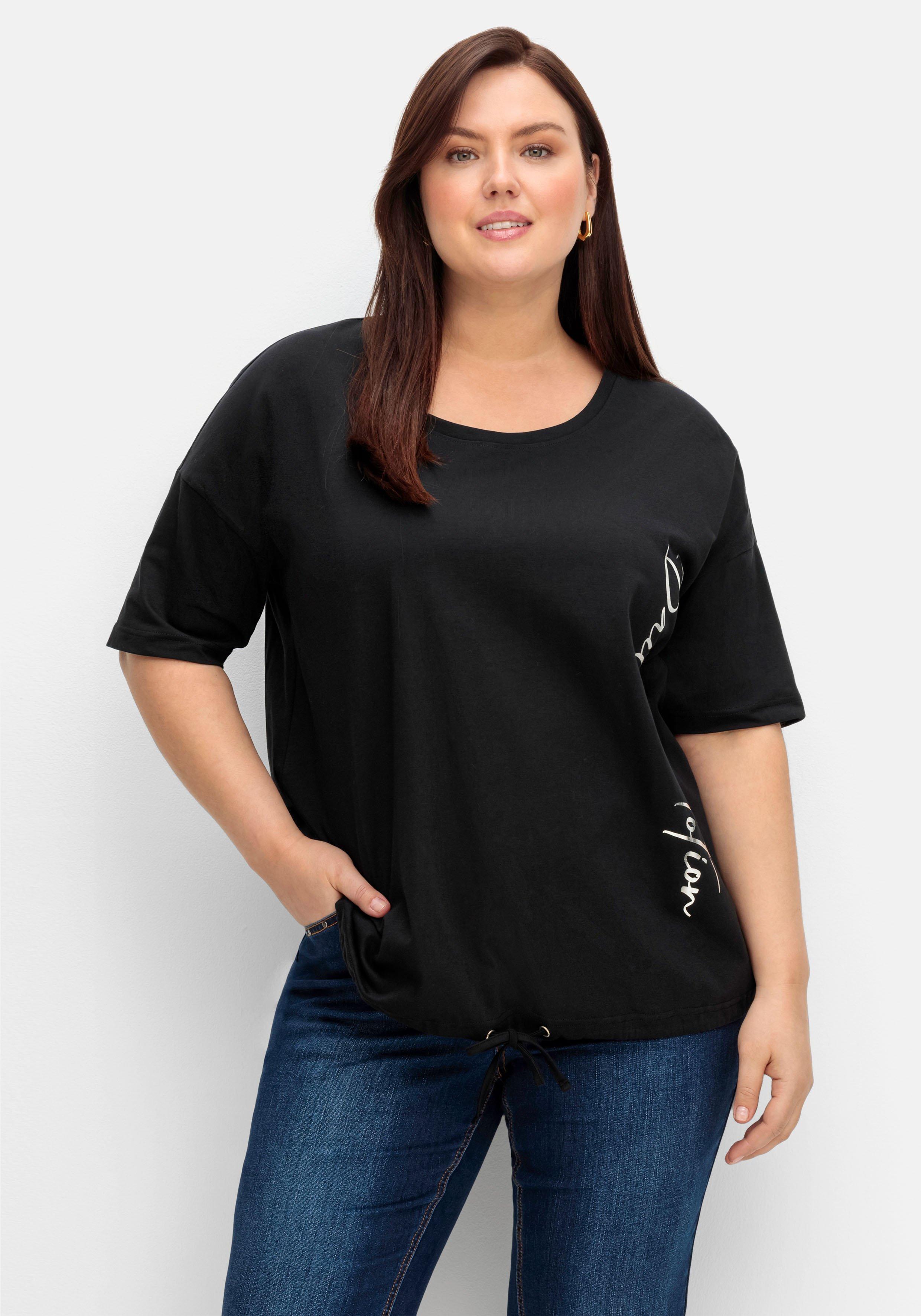 Shirt mit Tunnelzug und seitlichem Folienprint
