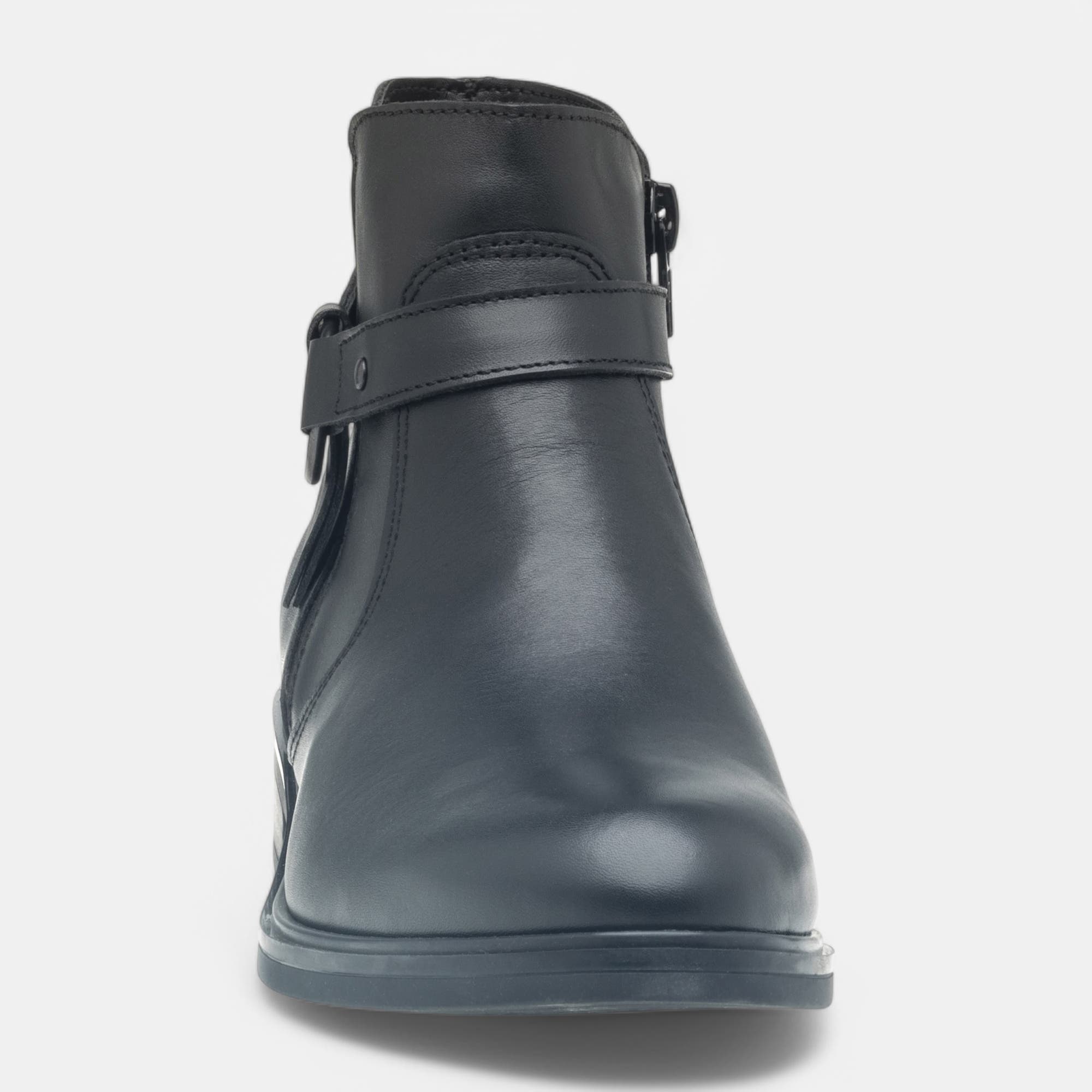 Bottines Femme en cuir noir