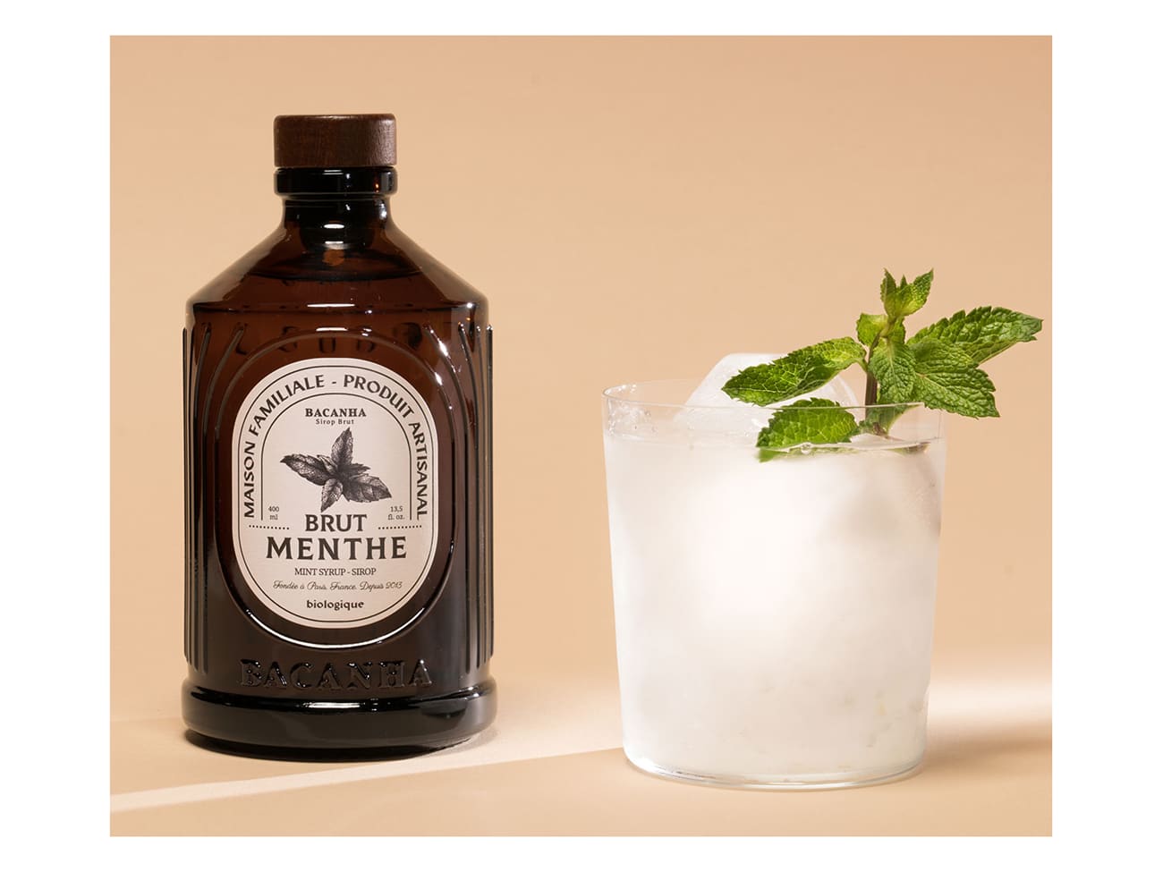 Sirop Bio menthe - 40 cl - Bacanha