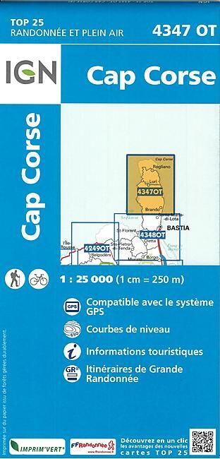 IGN - TOP25 4347OT CAP CORSE 1 25 000