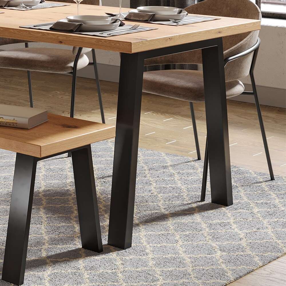 Vicco Loft Tischkufen U-Form 72cm Tischbeine DIY Tischgestell Esstisch Möbelfüße