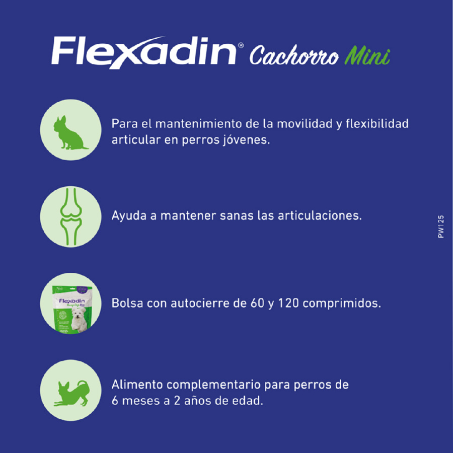 Vetoquinol Flexadin Young Mini Chondroprotector para cães