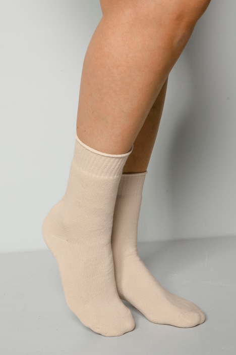 Socken, 2er-Pack, elastische Bündchen, bis Gr. 43-46