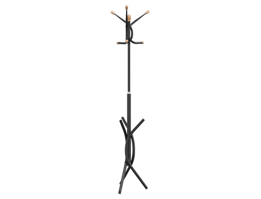 VIDAXL - Porte manteau Porte-manteau noir 176 cm fer enduit de poudre