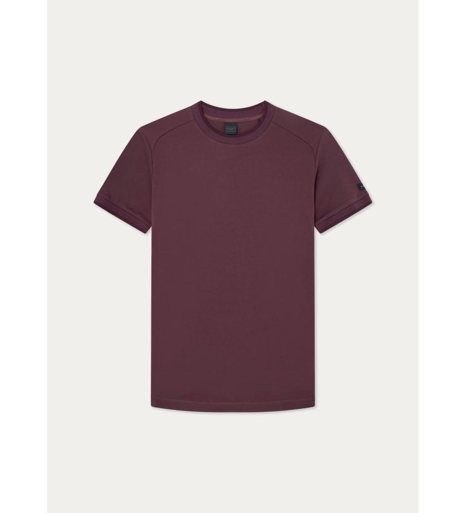 Camiseta Hackett Texture Rib lilás