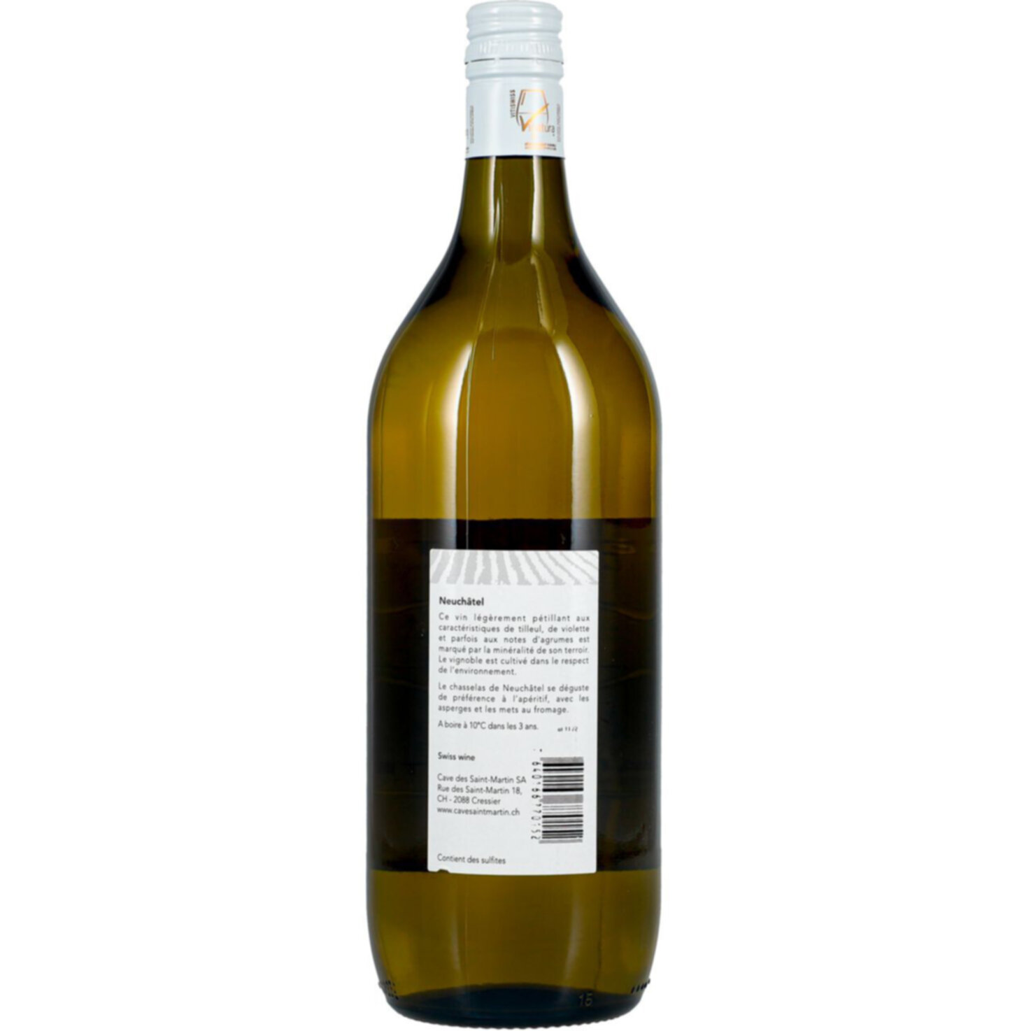 Neuchâtel AOC Chasselas Cave des Saint-Martin -100cl