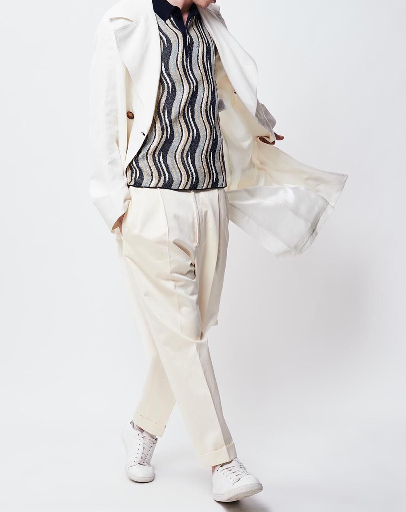 John Galliano Trench en Lin & Soie James ecru