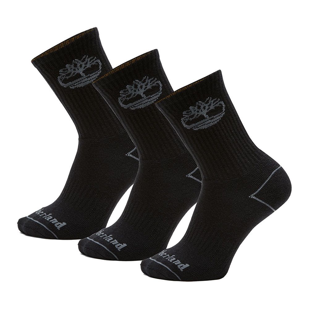Timberland EVERYDAY CORE FC - Chaussettes x3 black