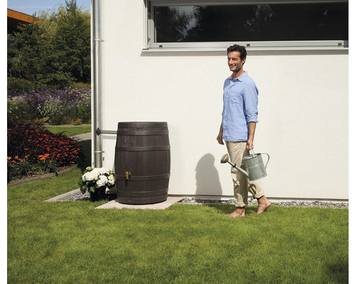 4rain Vino 250 liter regenton, donkerbruin