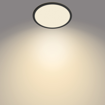 Philips Superslim plafondlamp sceneswitch zwart 15W IP44