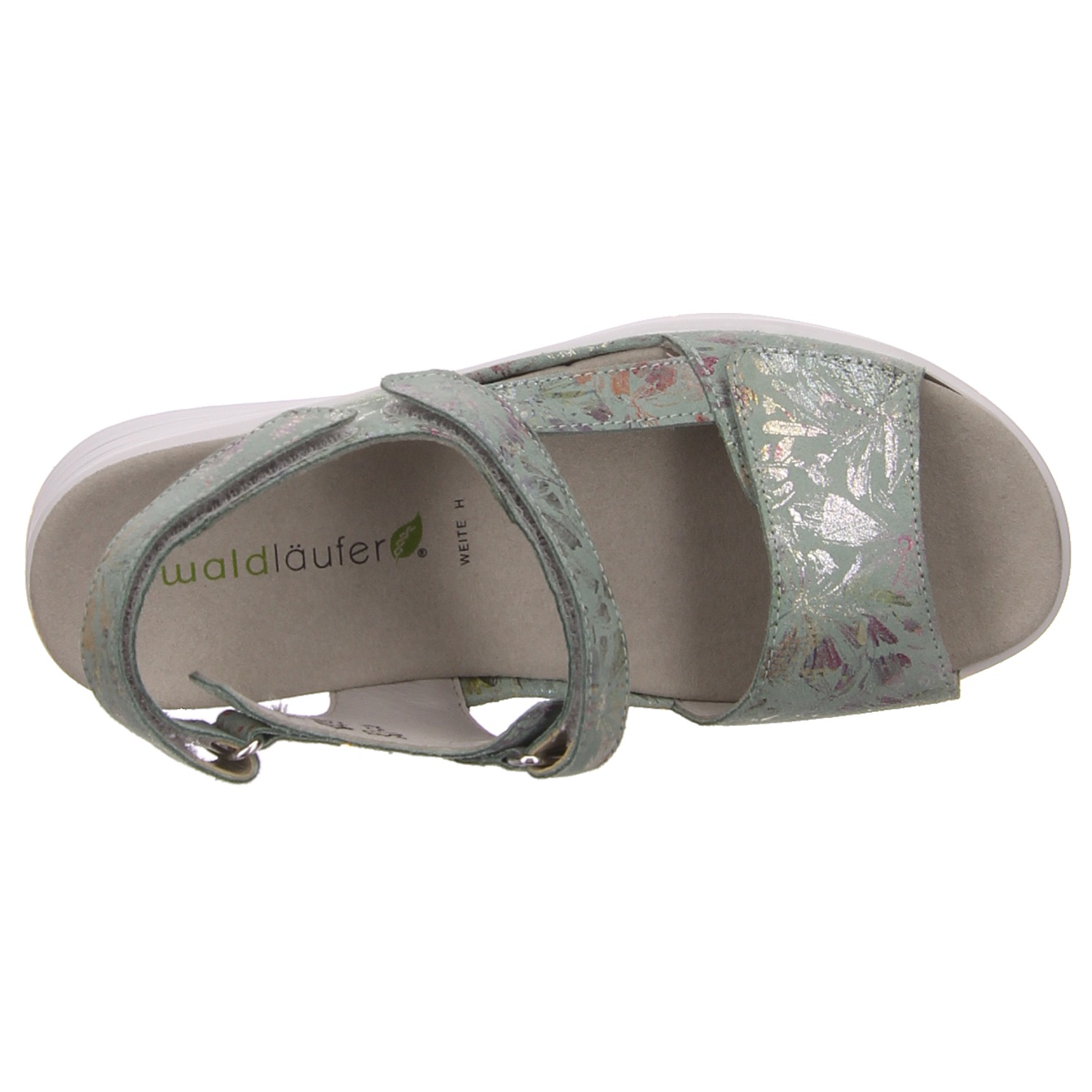 Waldläufer Keilsandalette grün grün