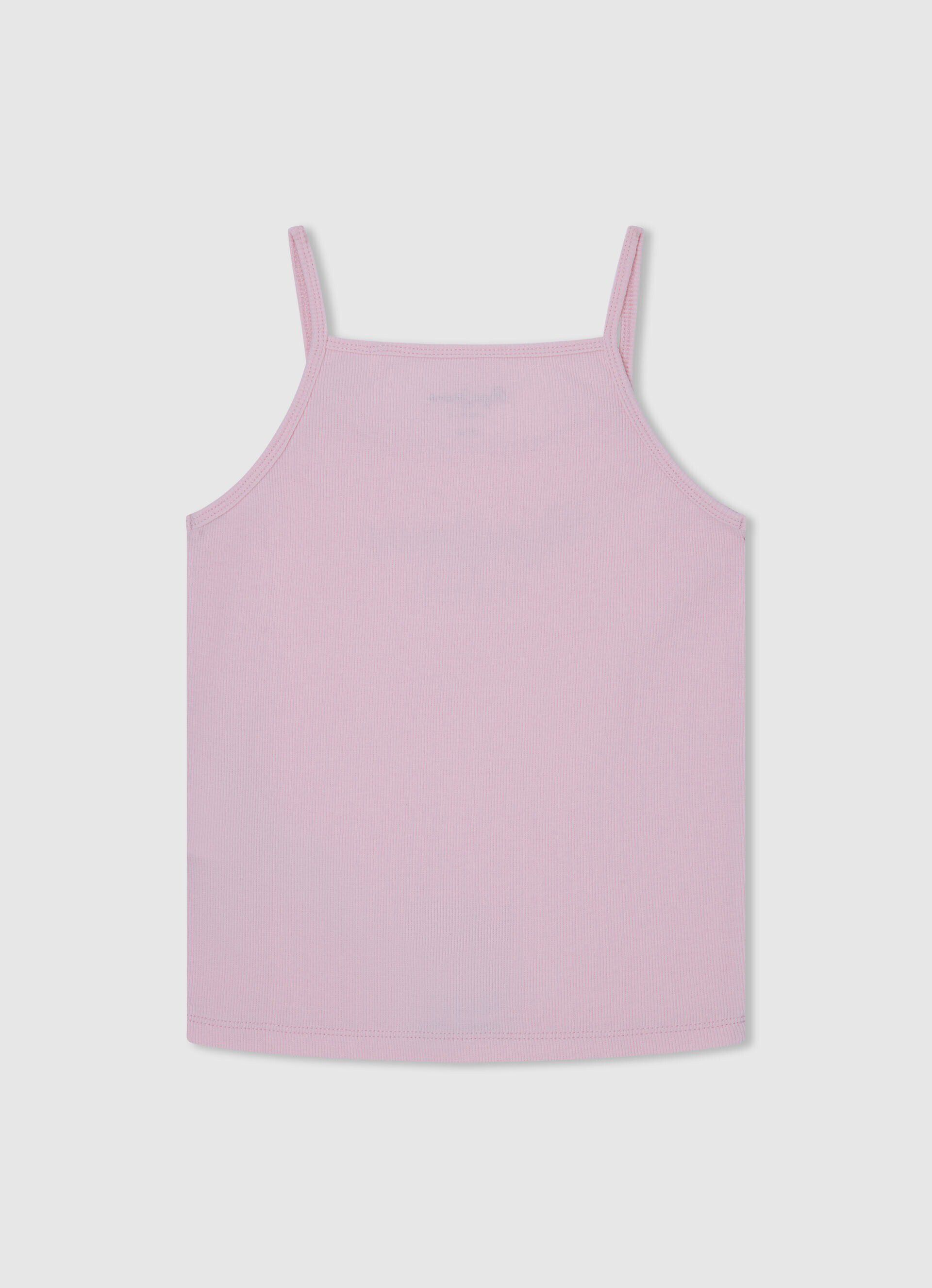 Regata com estampa de logo - rosa claro