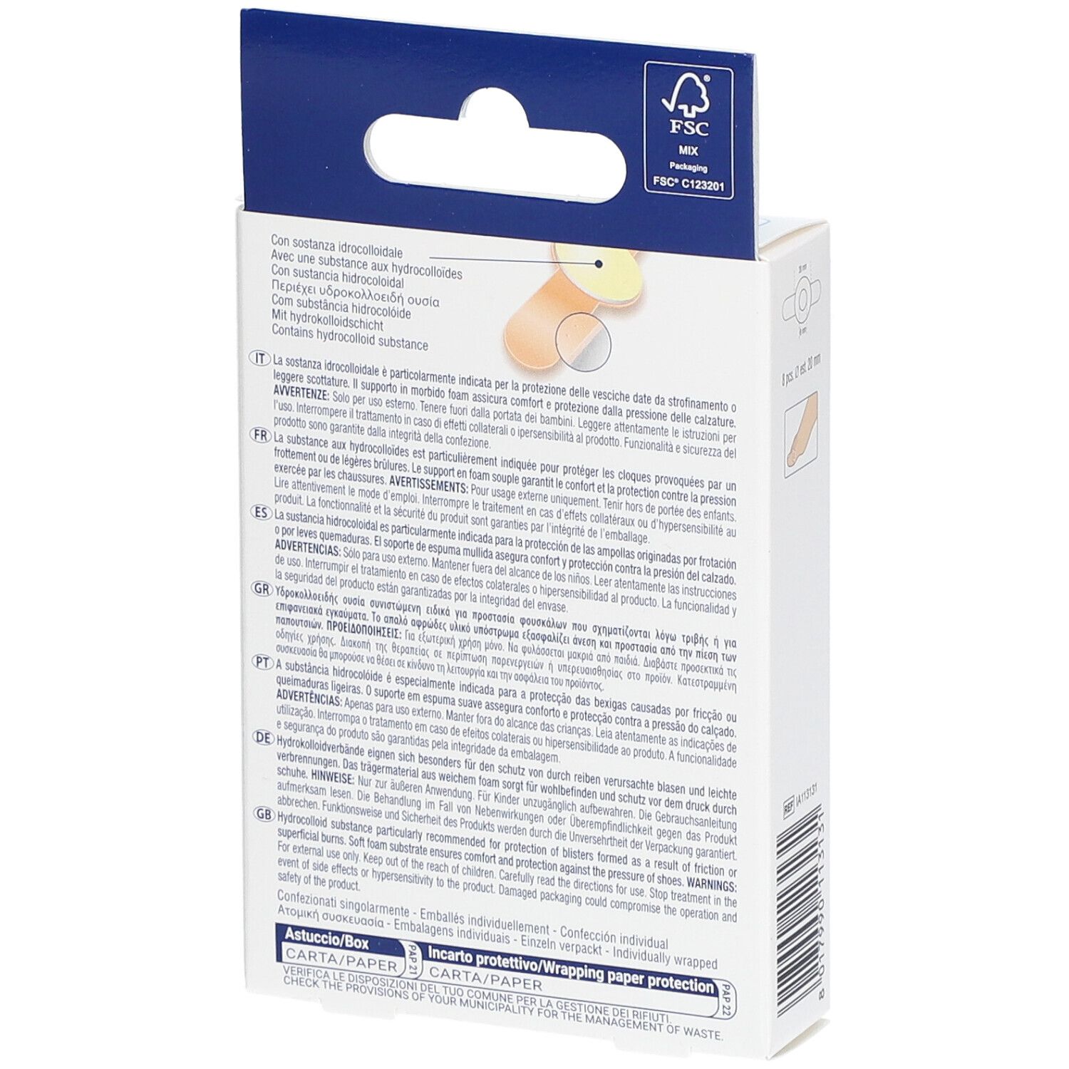 Pharmadoct Feet Blasenpflaster mit Hydrokolloidschicht