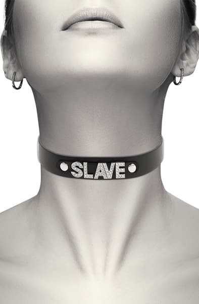 Coquette Choker Vegan Leather Slave