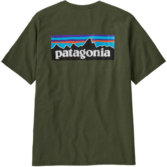 Patagonia P-6 Logo Responsibili-Tee Green Men FA24