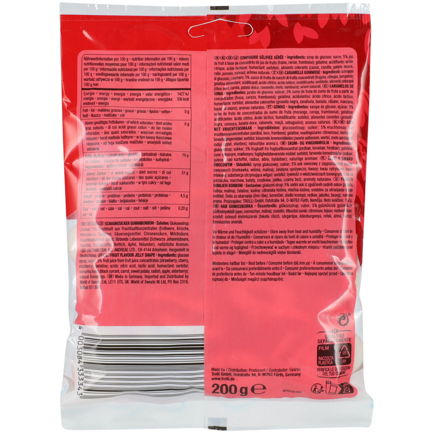 Trolli Red Fruits Minirings