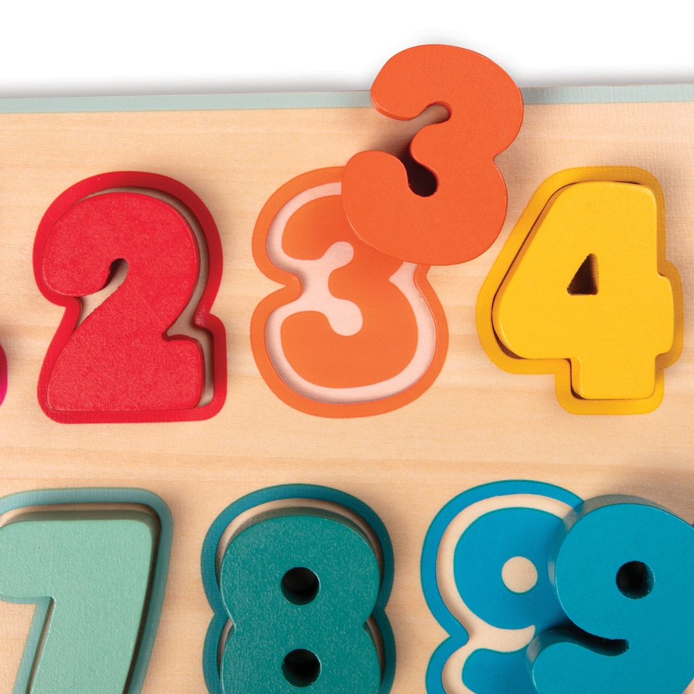 B.TOYS B. Count n’ Doodle - Holzpuzzle mit magnetischen Zahlen 10-teilig