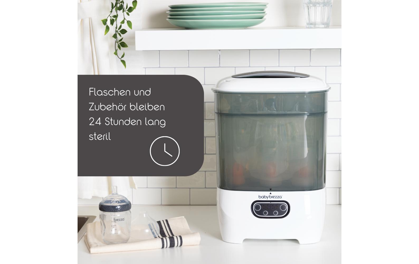 Elektrischer Sterilisator Dryer Advanced Weiss/Schwarz<br>Sterilisiert und trocknet automatisch Flaschen, Pumpenteile und Trinklernbecher