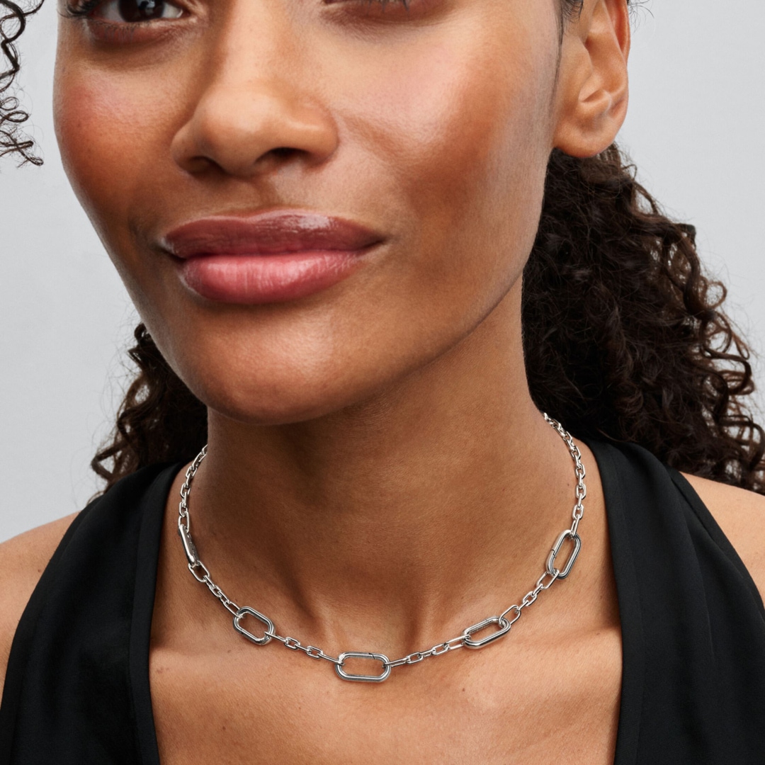 Pandora ME Fünf Glieder Halskette 925 Silber