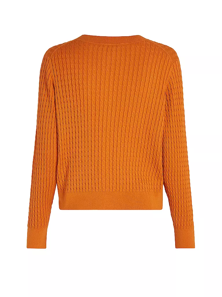TOMMY HILFIGER Strickjacke orange