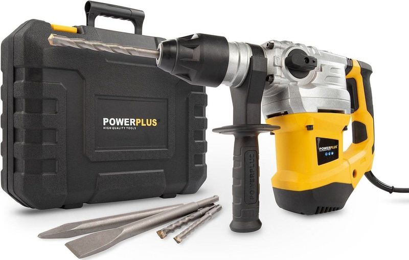 Powerplus POWX1195 Boorhamer - 1500W - 6J - SDS-Plus - Trilling reductie - Incl. opbergkoffer en 6 accessoires