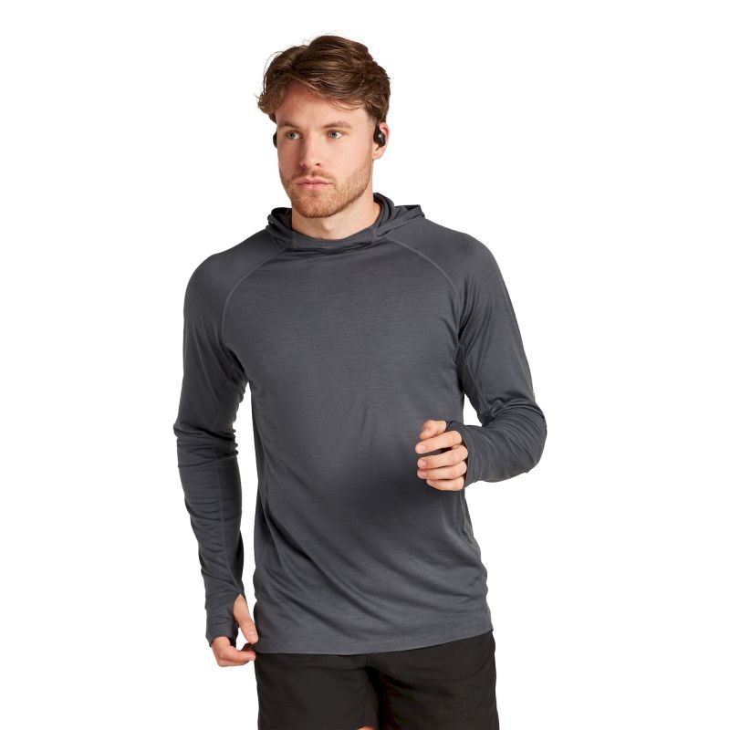 150 MerinoFine Ace LS Hoodie - Sweatshirt en laine mérinos homme