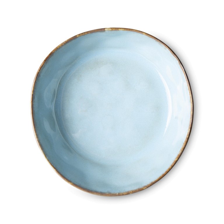 HKliving 70's Ceramic pastabord Ø19.5 set van 2 golden hour
