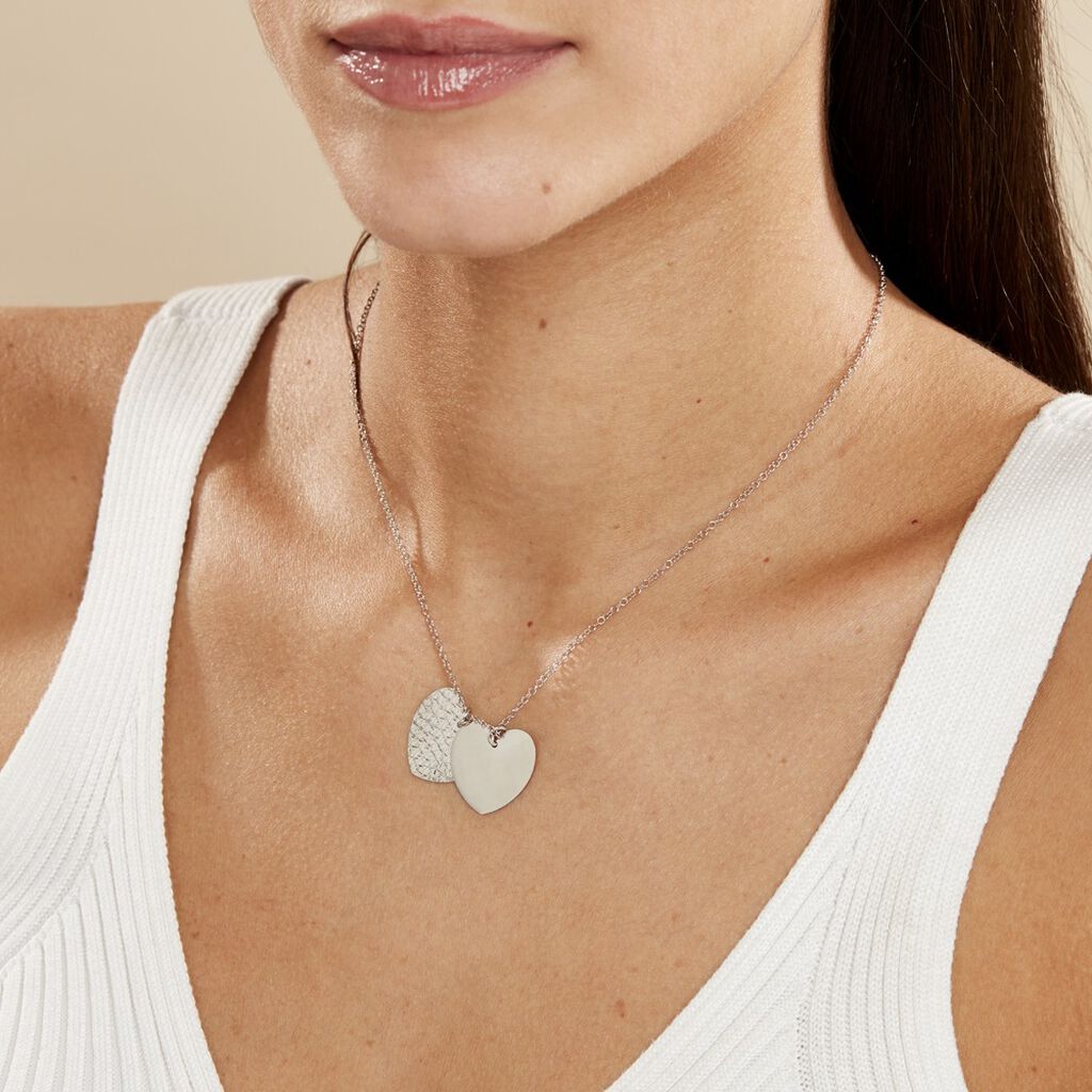Collier Yrina Argent Blanc