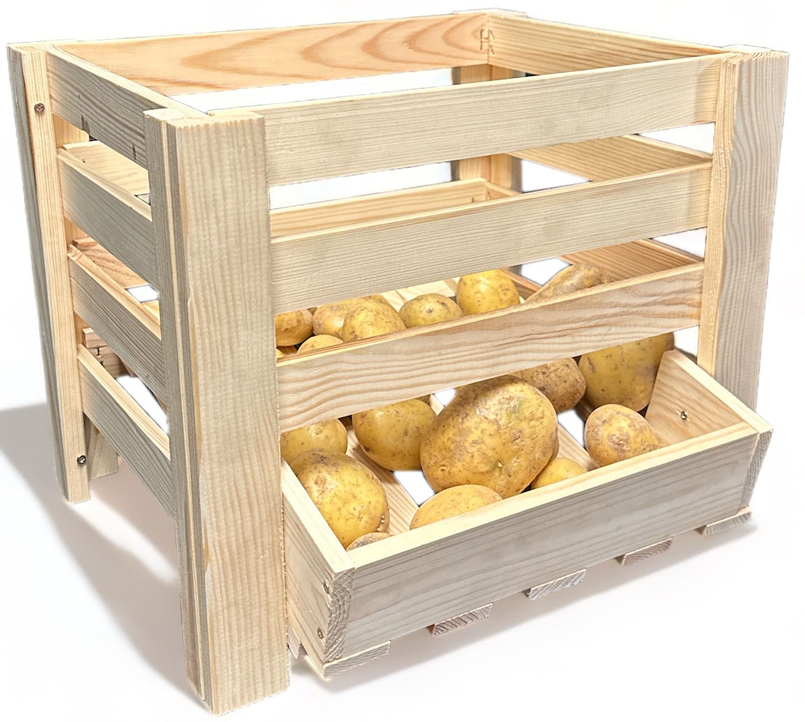 promadino Holzkiste »Kartoffelkiste« BxTxH: 40x36x33 cm