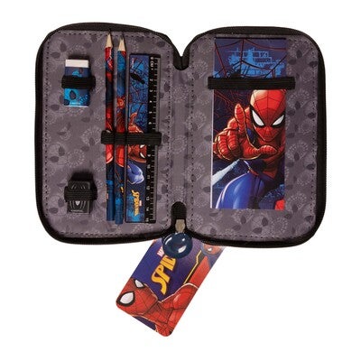 Marvel Spider-Man Dobbeltpennal, Blå