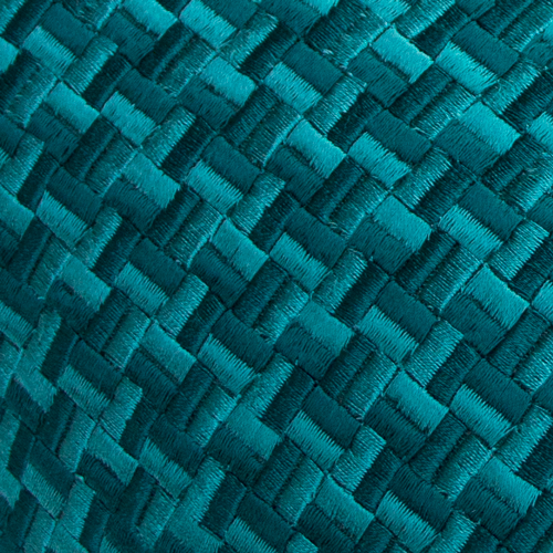Linnen kussen richstitch Kussen richstitch peacockgreen