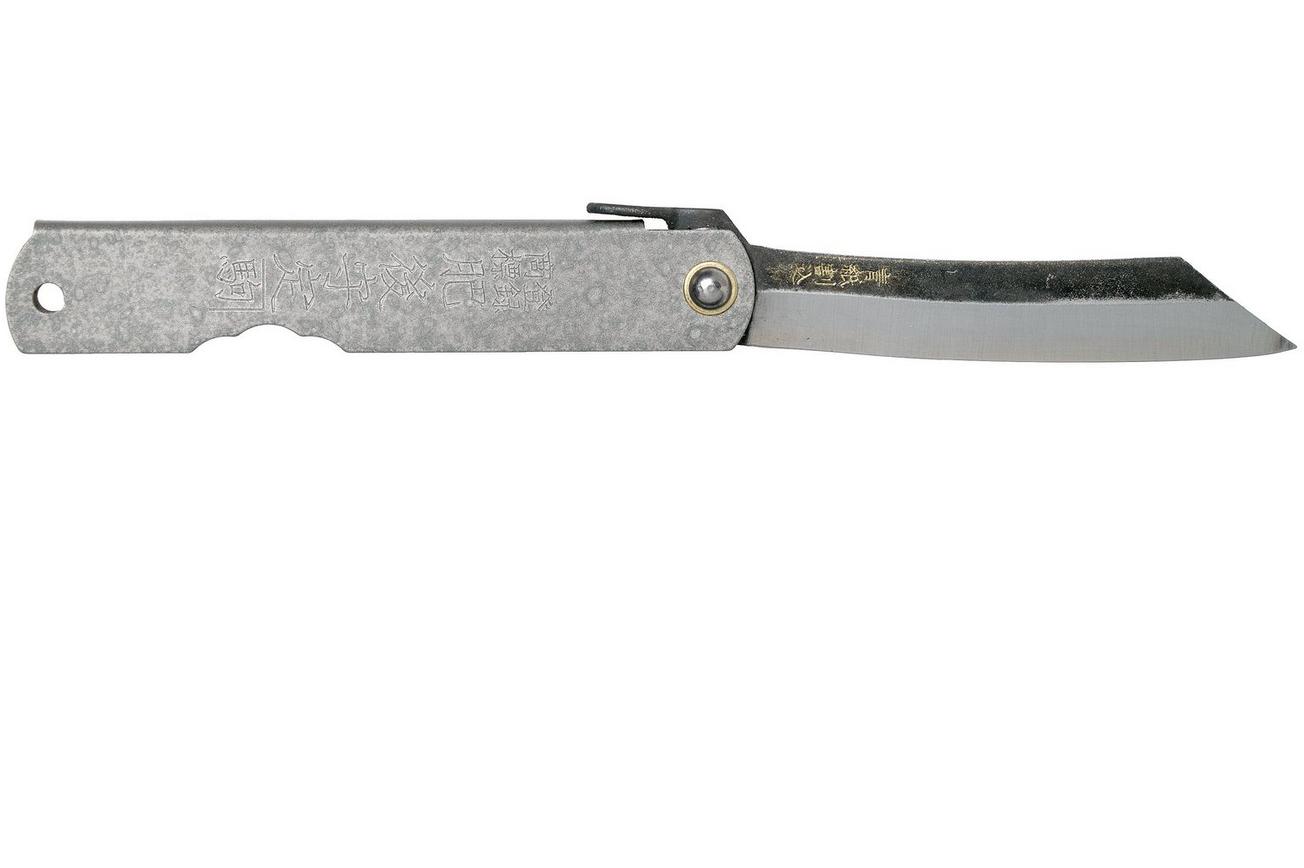 Higonokami zakmes 7,3 cm HIGOC9B, Blue paper steel, Grey Steel