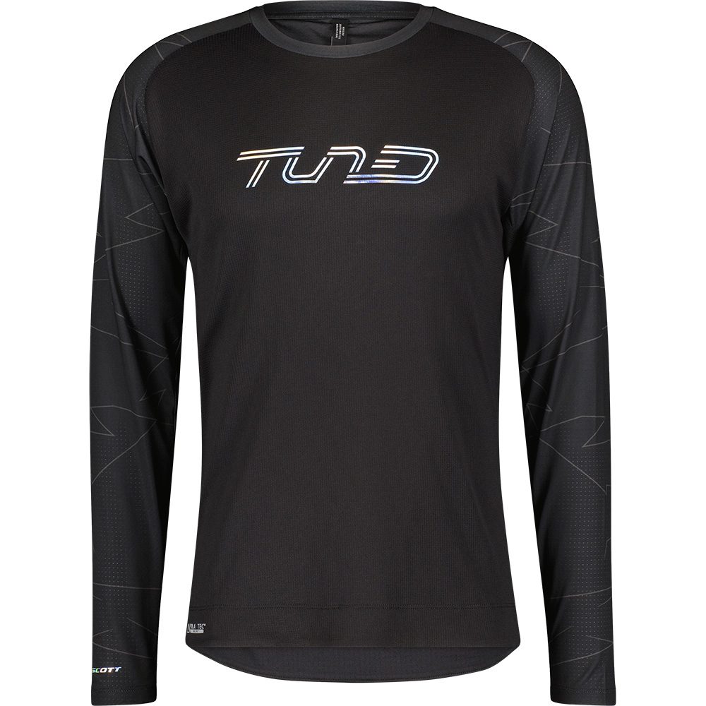 Scott Trail Tuned Radtrikot Langarm Herren schwarz