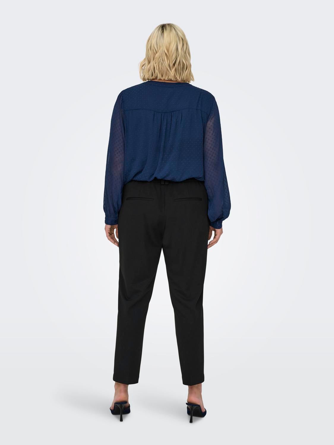CARPEACH Hohe Taille Ausgestellt Hose Black