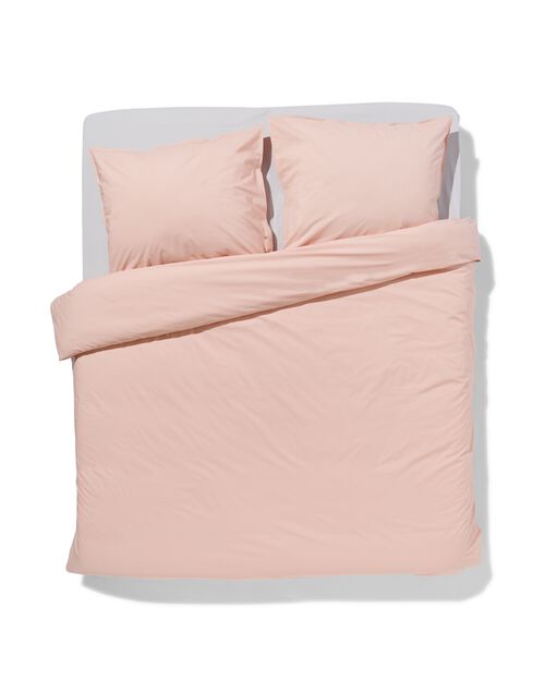 housse de couette hôtel percale rose 240x200/220