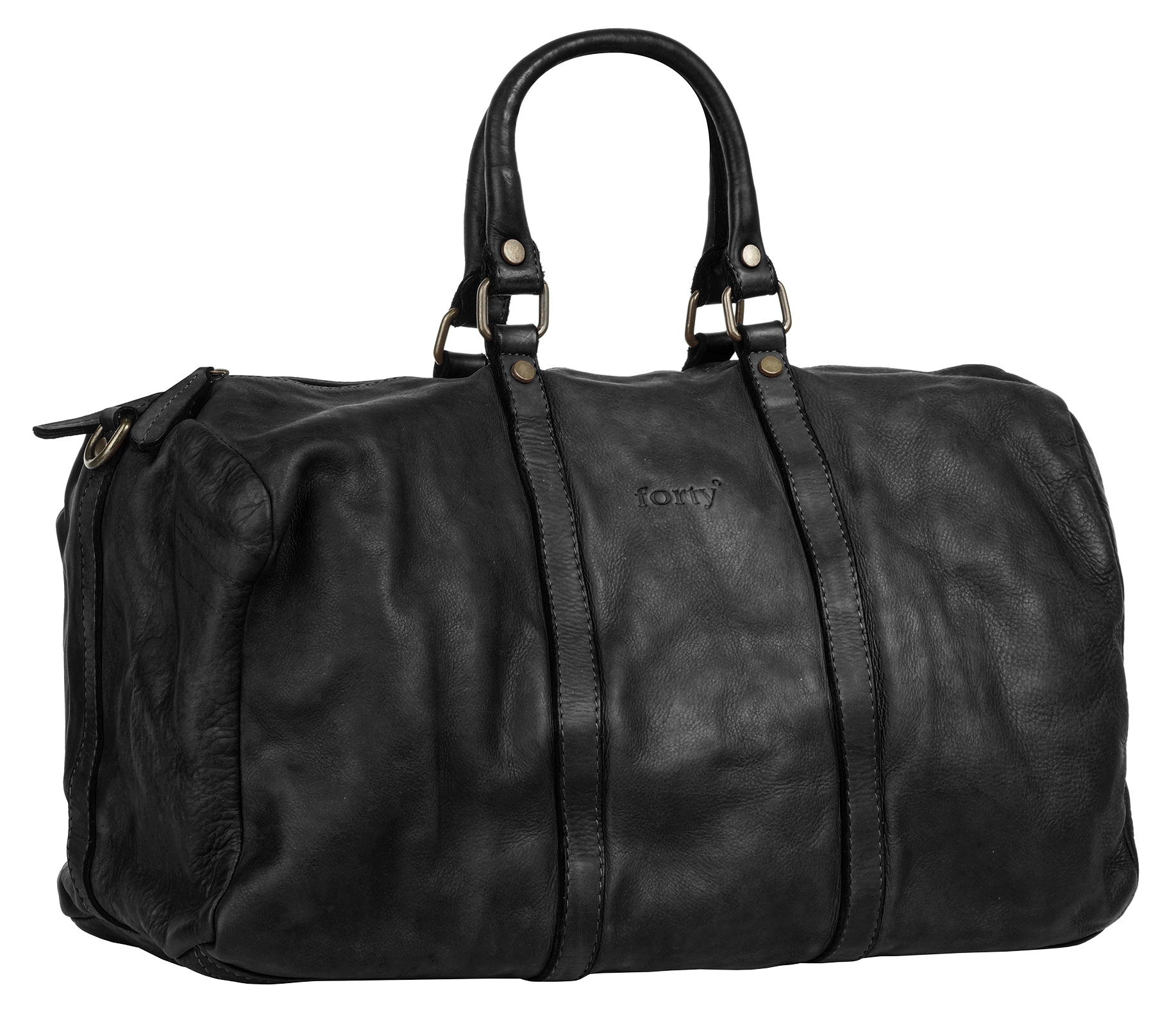 forty° Reisetasche echt Leder, Made in Italy
