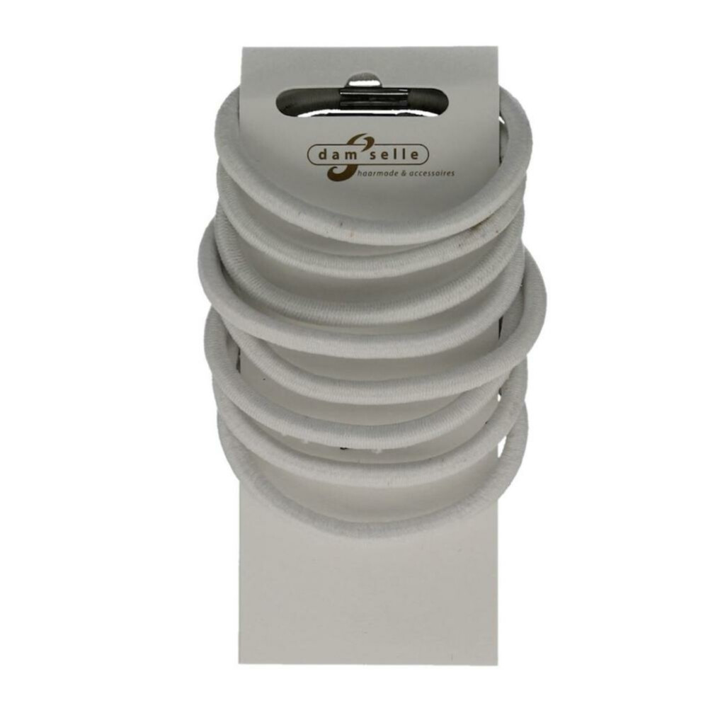 Damselle HaarelastiekWit8 stuks